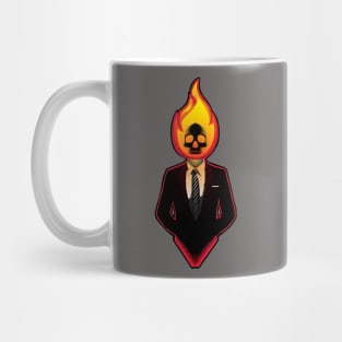 Flaming Skull Mug